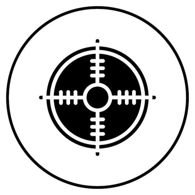 Ilustración del vector objetivo del ejército