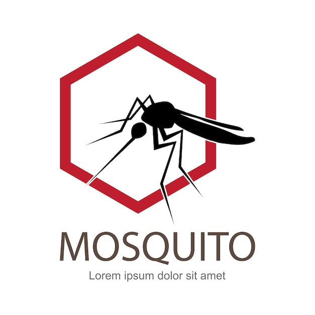 Vector ilustración vector objetivo en el mosquito los mosquitos llevan muchas enfermedades como la fiebre del dengue, la enfermedad zika, la encefalitis y otras