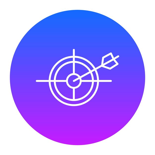Ilustración del vector del objetivo
