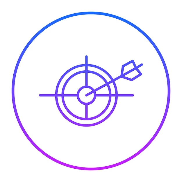 Ilustración del vector del objetivo