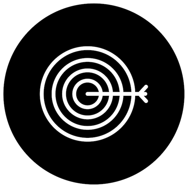 Ilustración del vector del objetivo