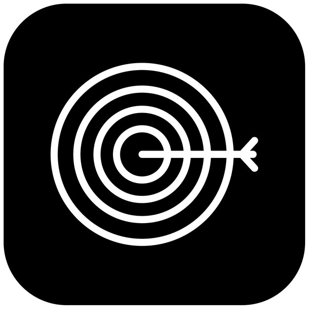 Ilustración del vector del objetivo