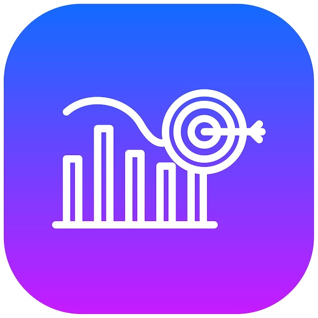 En la ilustración del vector objetivo