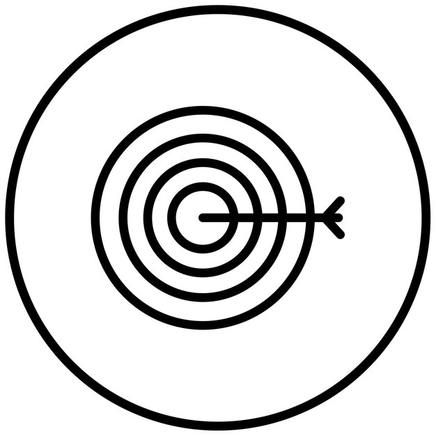 Ilustración del vector del objetivo