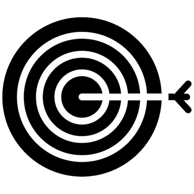 Ilustración del vector del objetivo