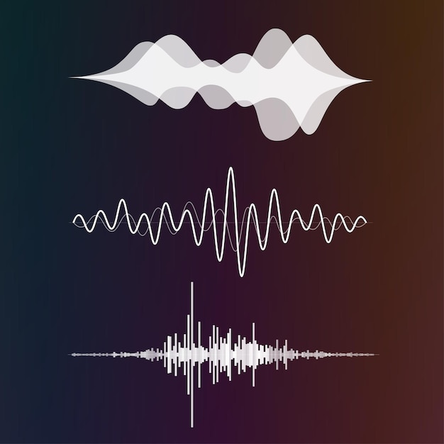 Vector ilustración de vector de ondas de music_sound