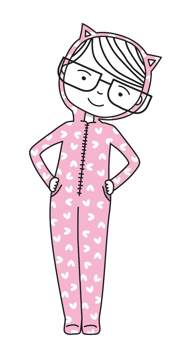 Vector ilustración de vector de onesie rosa