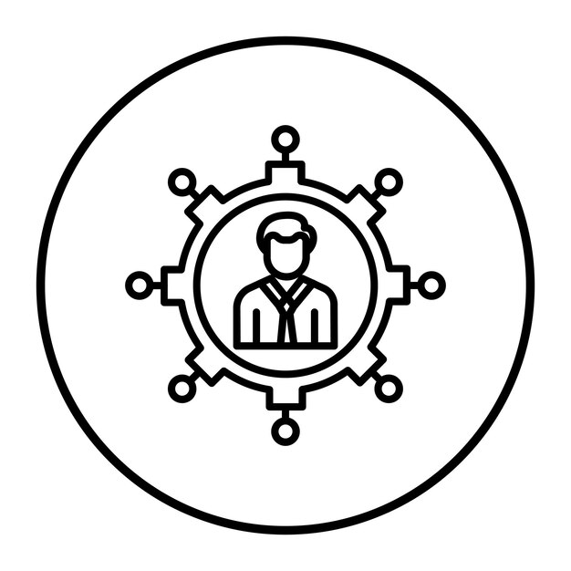 Ilustración del vector de operaciones del empleado