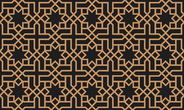 Ilustración de Vector de ornamento de arte de patrón islámico