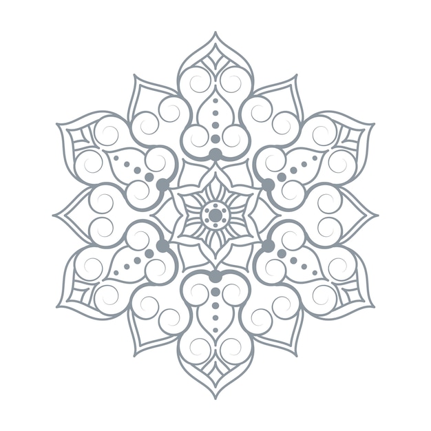 Ilustración de vector de ornamento de mandala