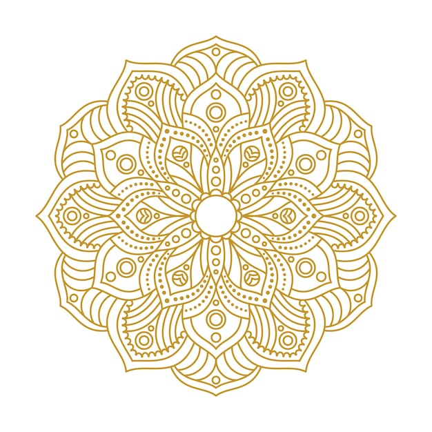 Ilustración de vector de ornamento de mandala
