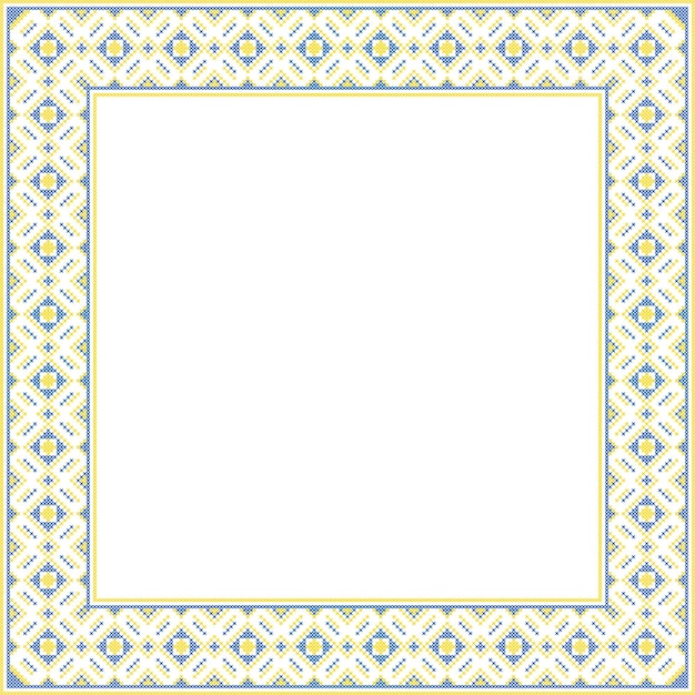 Ilustración de vector de ornamento ucraniano en fondo de vyshyvanka de identidad de estilo étnico para texto