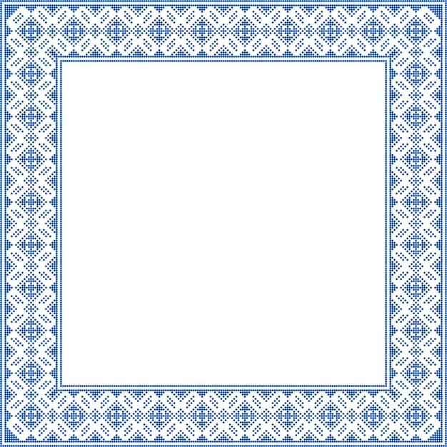 Ilustración de vector de ornamento ucraniano en fondo de vyshyvanka de identidad de estilo étnico para texto