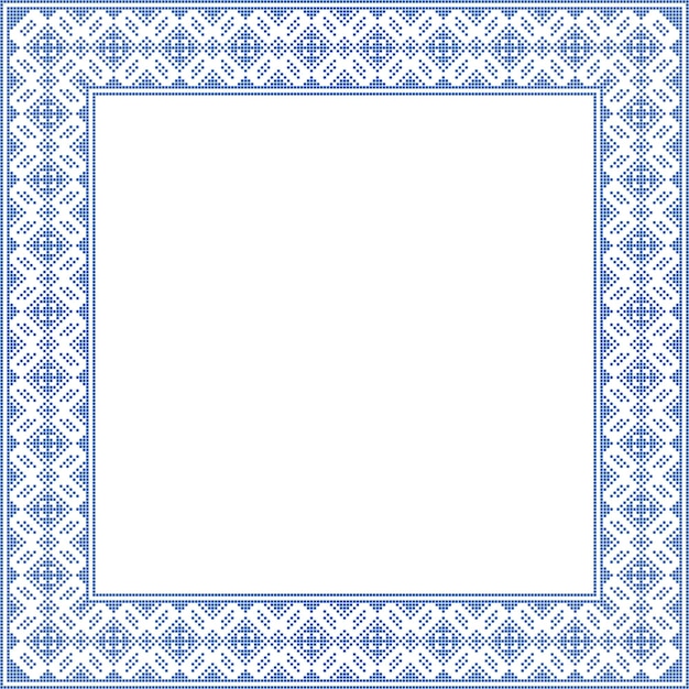 Ilustración de vector de ornamento ucraniano en fondo de vyshyvanka de identidad de estilo étnico para texto