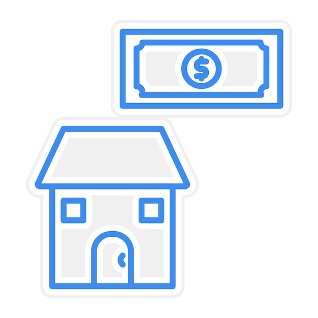 Ilustración del vector de pago de la casa