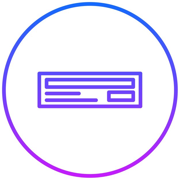 Ilustración del vector de pago del cheque