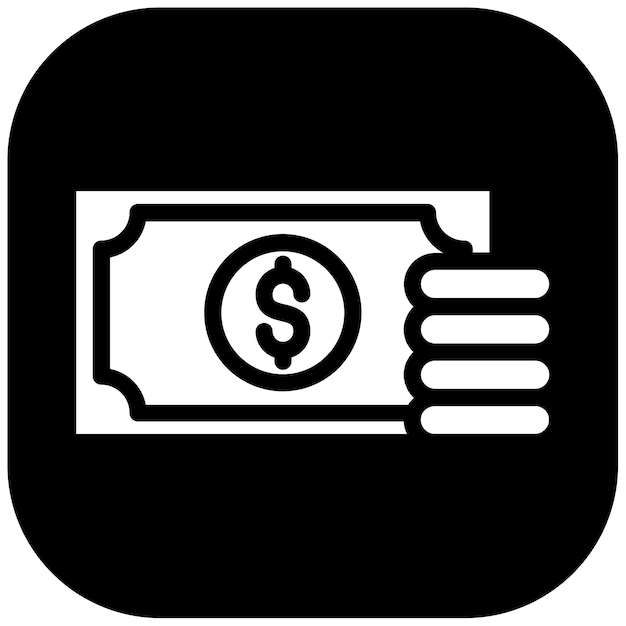 Ilustración del vector de pago en efectivo