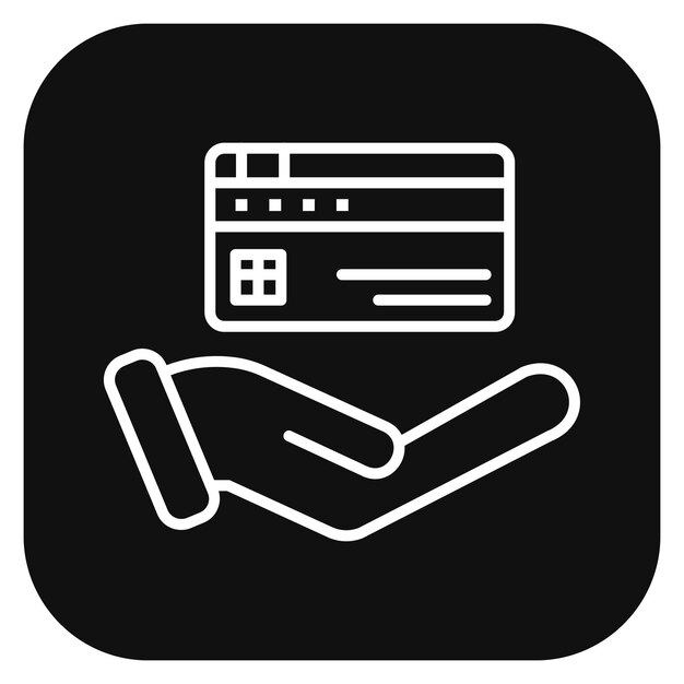 Ilustración del vector de pago de la tarjeta