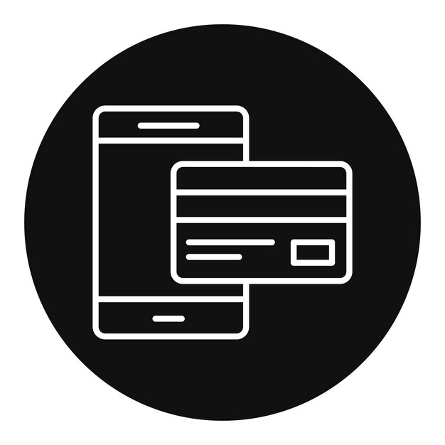 Ilustración del vector de pago de tarjetas en línea