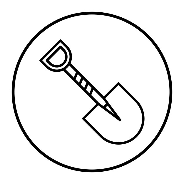 Ilustración del vector de la pala