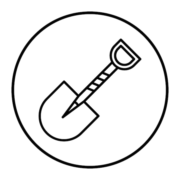 Ilustración del vector de la pala