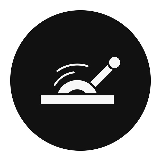 Ilustración del vector de la palanca de control