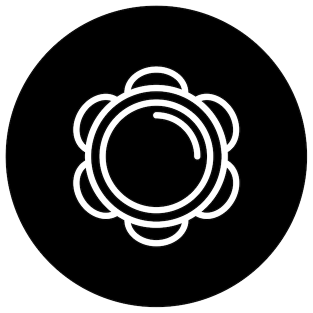 Ilustración del vector de la pandereta