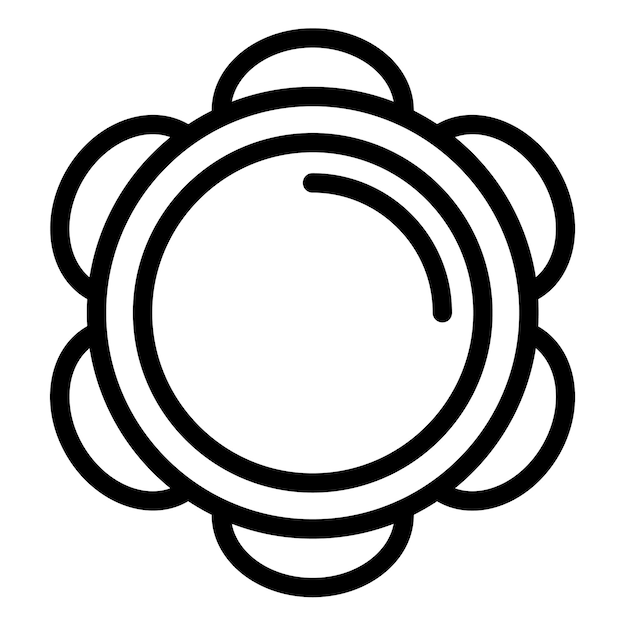 Ilustración del vector de la pandereta