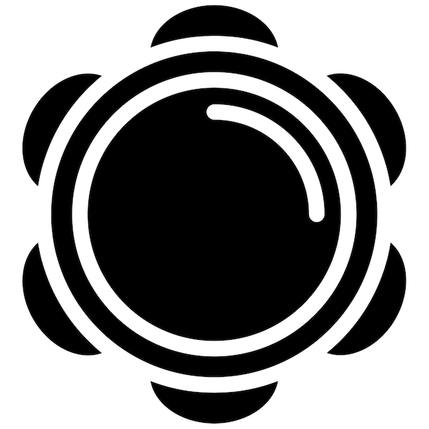 Ilustración del vector de la pandereta