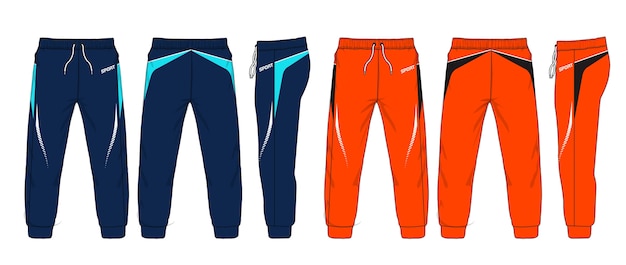 Ilustración de vector de pantalones deportivos.