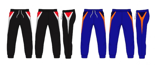 Ilustración de vector de pantalones deportivos.