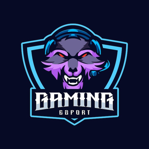 Ilustración Vector Panther Gaming ESport Logo Estilo