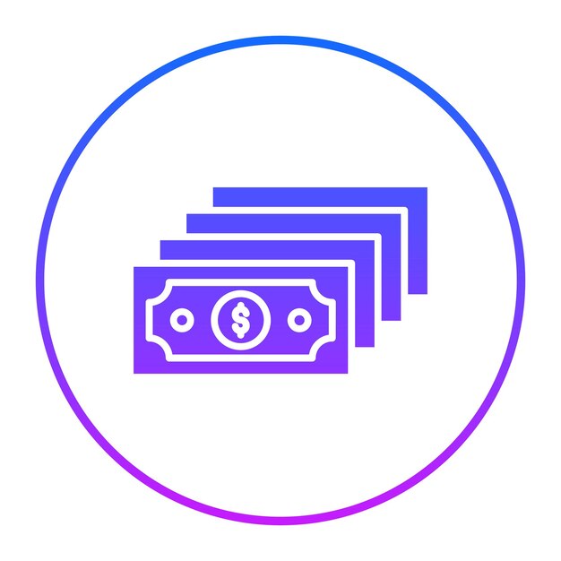 Ilustración del vector del paquete de efectivo