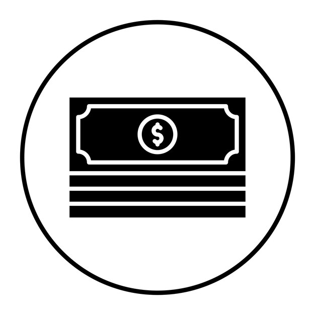 Ilustración del vector del paquete de efectivo