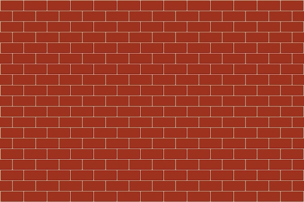 Ilustración de vector de pared de ladrillo rojo