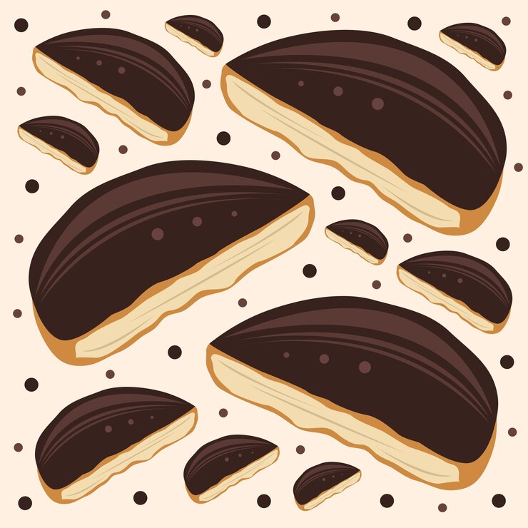 Vector ilustración de vector de pastel de sándwich de chocolate