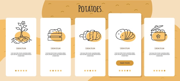Ilustración de vector de patata