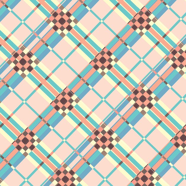 Ilustración de Vector de patrón de estilo de cheque dulce