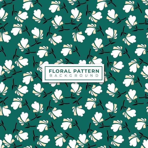 Ilustración de vector de patrón floral transparente