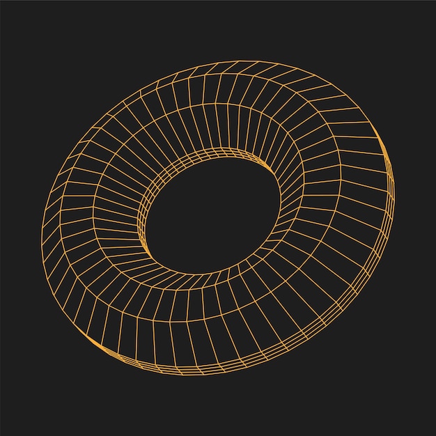 Ilustración de Vector de patrón de forma geométrica de forma 3D