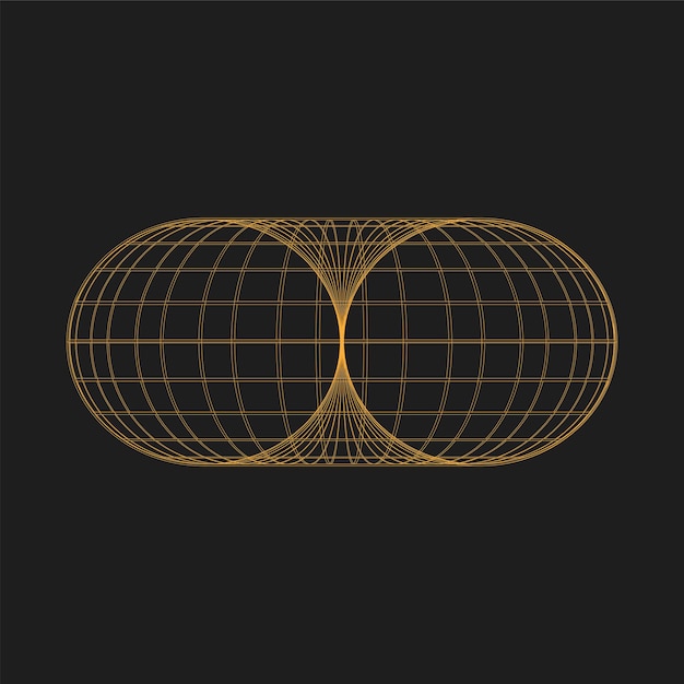 Ilustración de Vector de patrón de forma geométrica de forma 3D