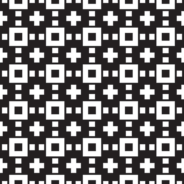 Ilustración de vector de patrón geométrico blanco y negro transparente