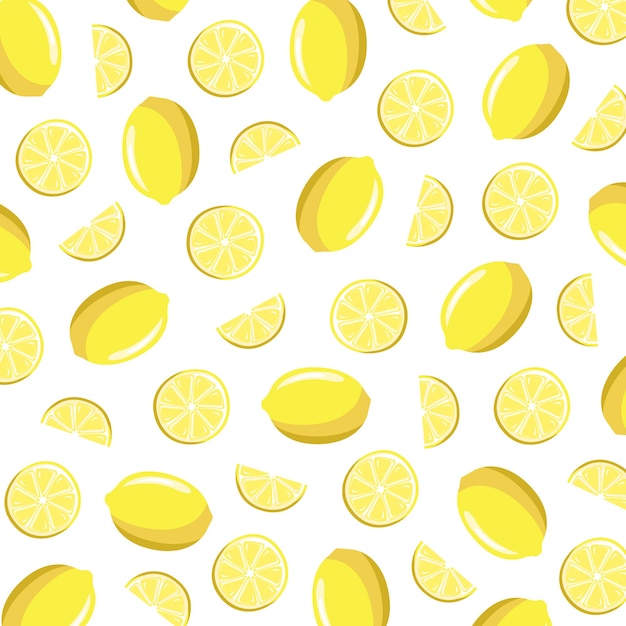 Ilustración de vector de patrón de un limón