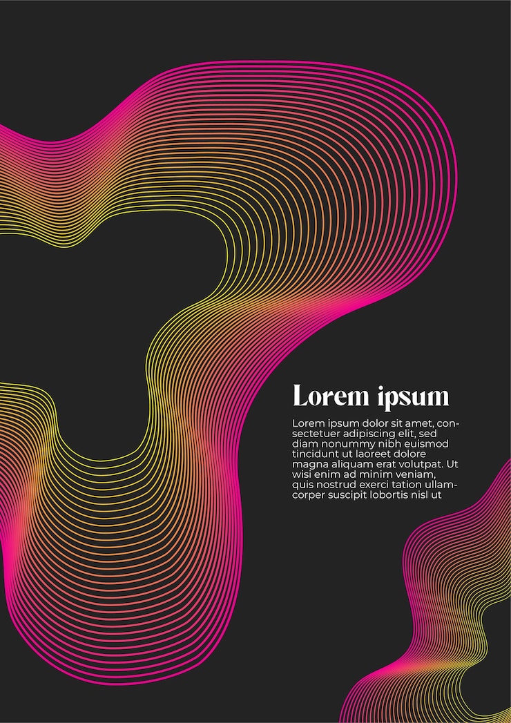 Ilustración de vector de patrón de línea abstracta