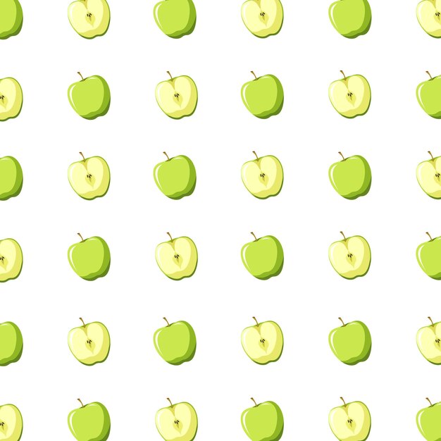 Ilustración de vector de patrón de una manzana