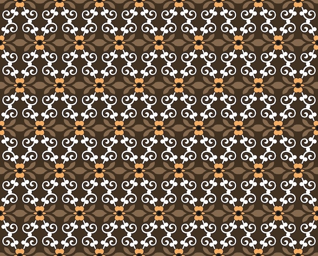 Ilustración de vector de patrón de ornamento floral transparente