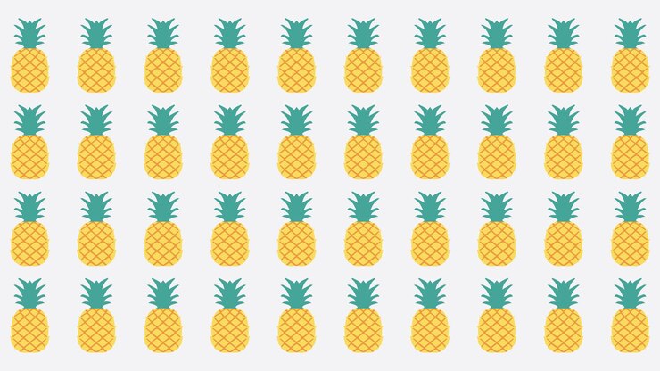 Vector ilustración de vector de patrón de piña divertida papel tapiz de fondo de patrón de piña abstracta