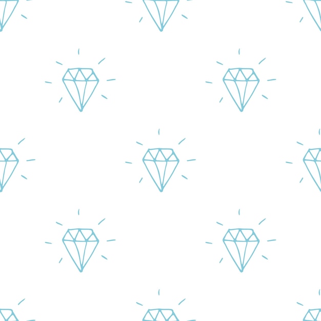 Ilustración de vector de patrones sin fisuras de diamante