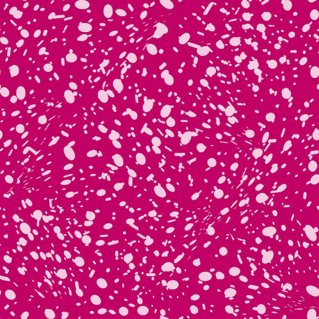 Ilustración de vector de patrones sin fisuras grunge color magenta Viva. Textura de moda con pequeños puntos.