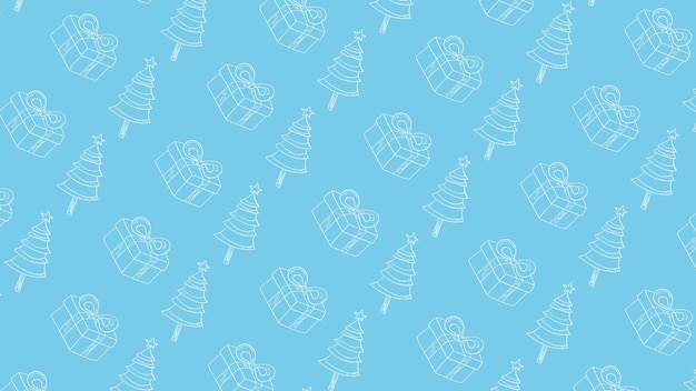 Ilustración de vector de patrones de Navidad sin fisuras
